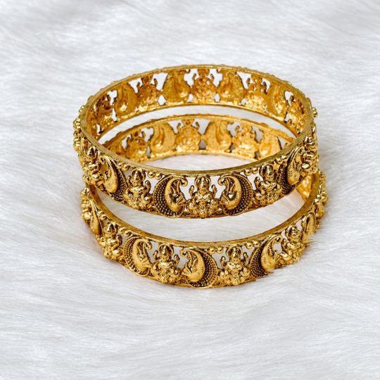Antique Lakshmi Peacock Designer Bangles