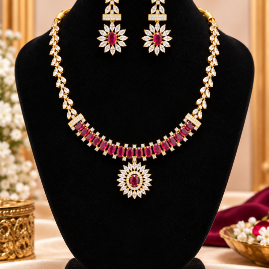 AD STONE ATTIGAI Necklace PREMIUM QUALITY